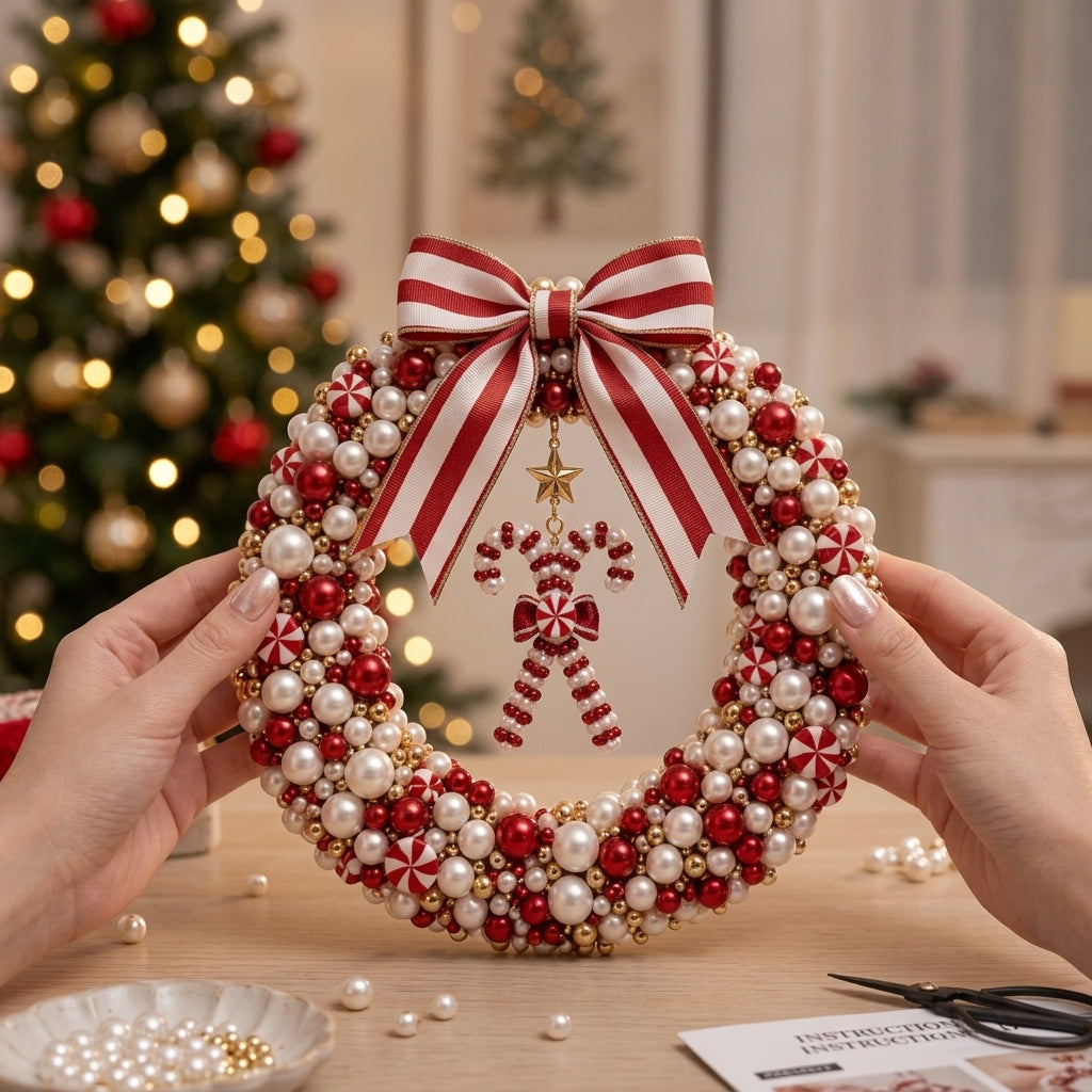 DIY Fonkelende Kerstkrans Set
