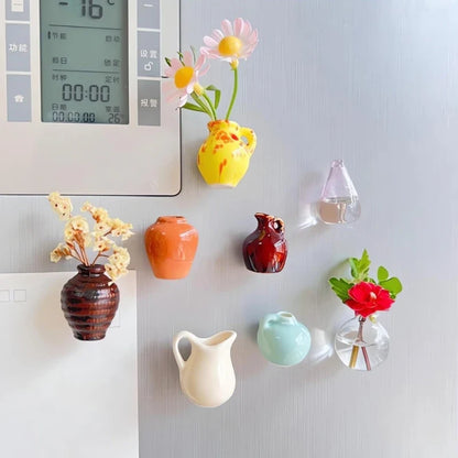 Mini Magnetische Bloemenvazen