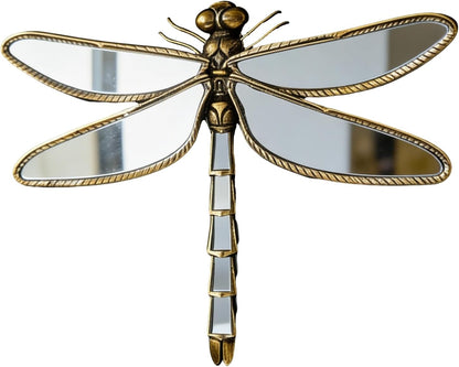 Gouden Libelle Wandspiegel