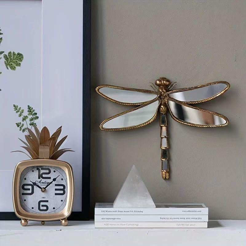 Gouden Libelle Wandspiegel