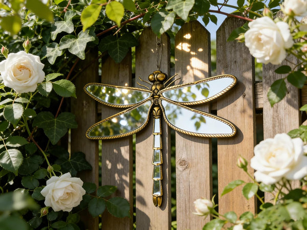 Gouden Libelle Wandspiegel