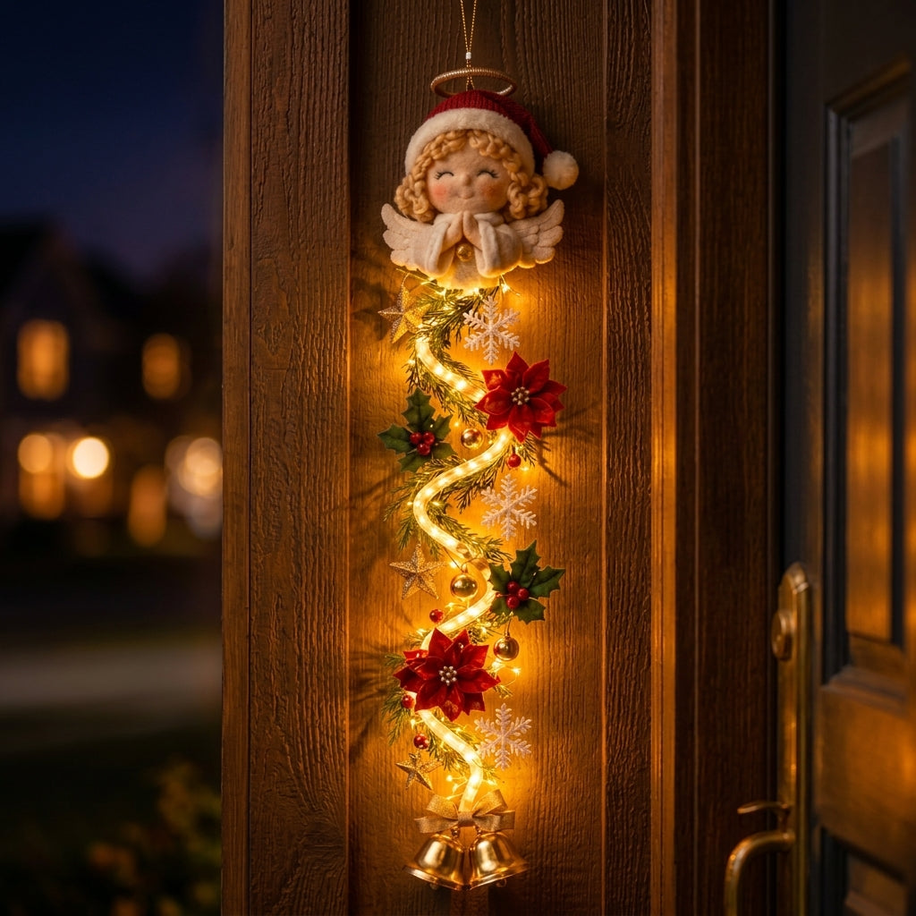 De Lichtgevende Kerstdeurhanger