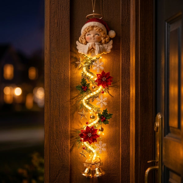 De Lichtgevende Kerstdeurhanger