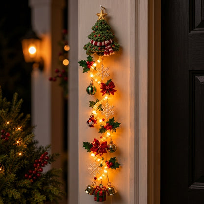 De Lichtgevende Kerstdeurhanger
