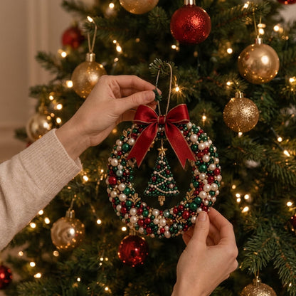 DIY Fonkelende Kerstkrans Set