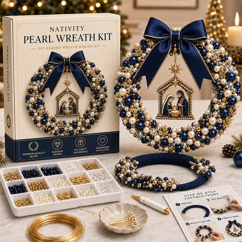 DIY Fonkelende Kerstkrans Set