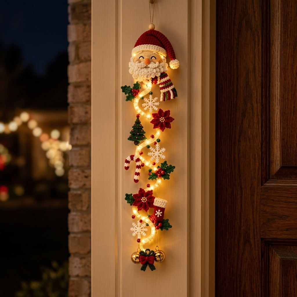De Lichtgevende Kerstdeurhanger