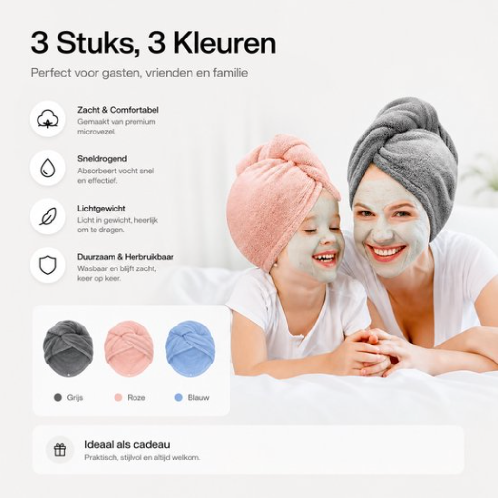 Superzachte Haardroogdoek