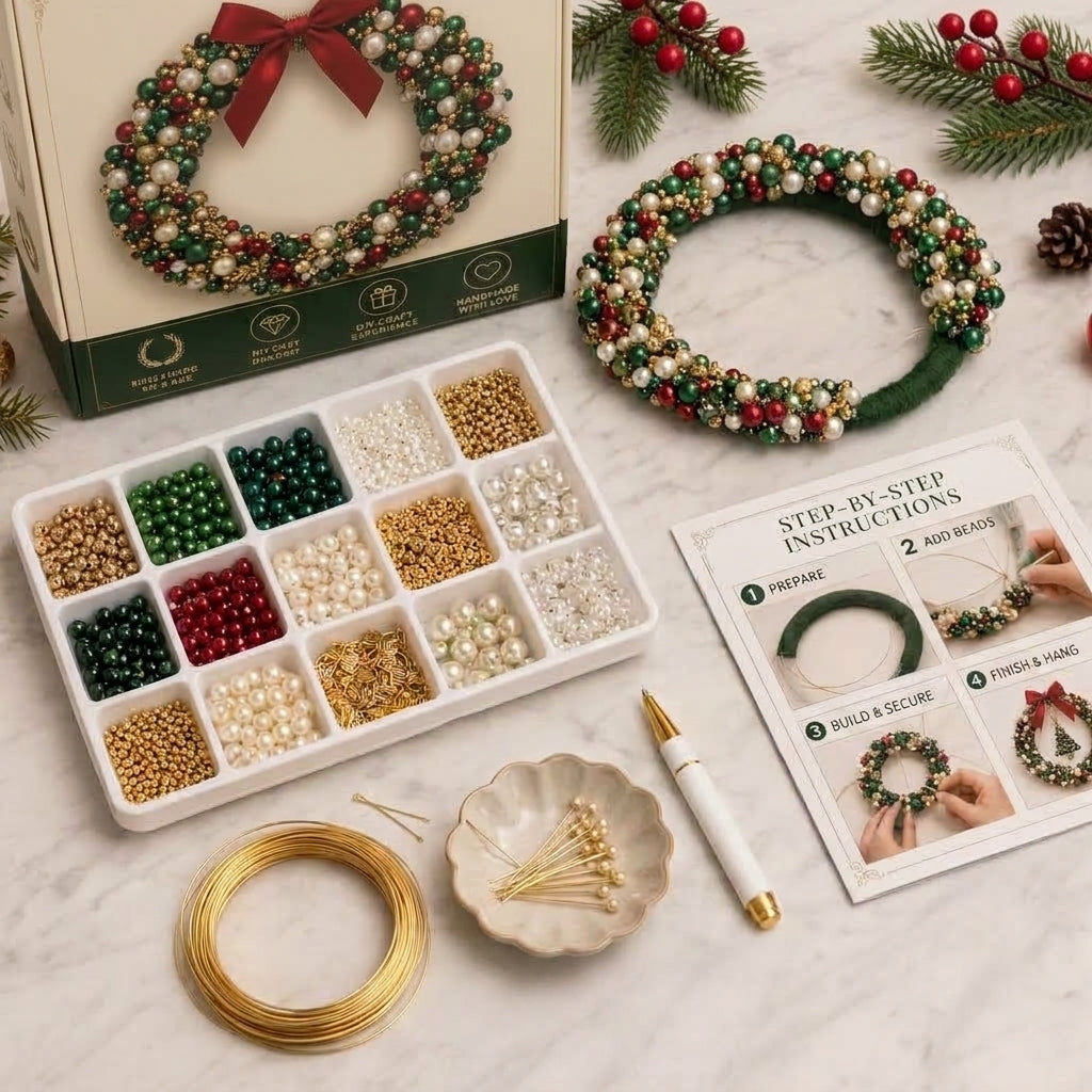 DIY Fonkelende Kerstkrans Set