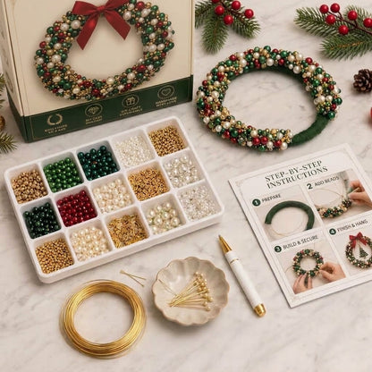 DIY Fonkelende Kerstkrans Set
