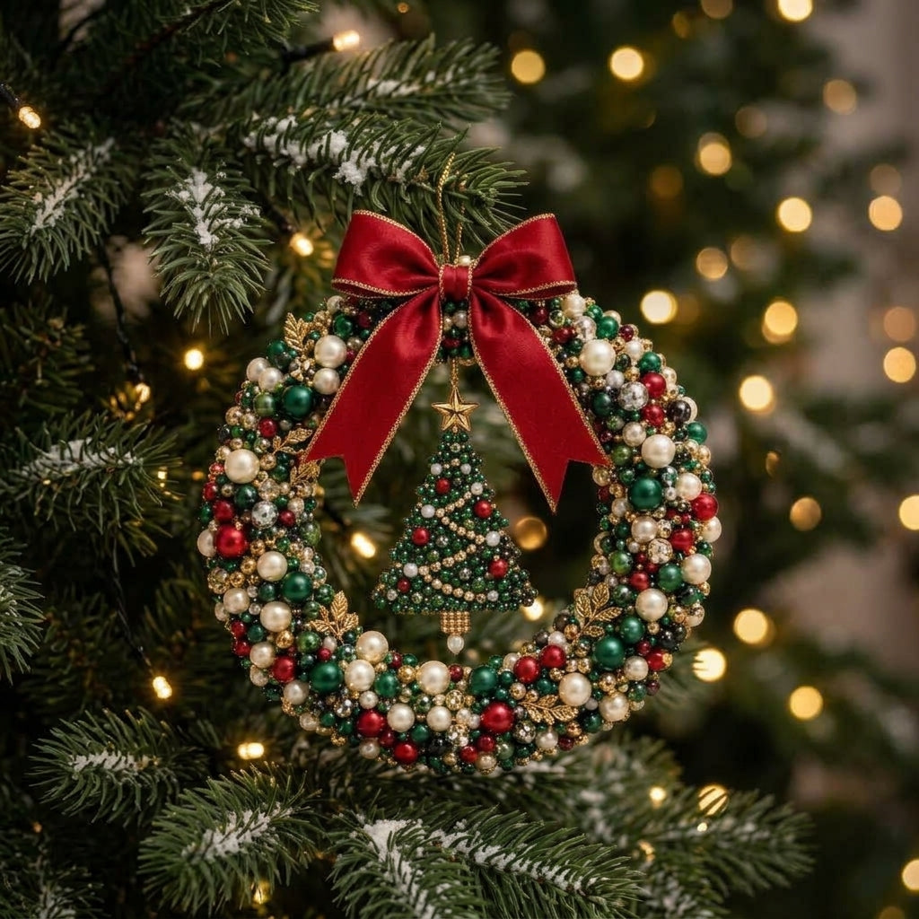 DIY Fonkelende Kerstkrans Set