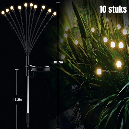 Dansende Solar Tuinlampen- Sfeervol Warm Licht