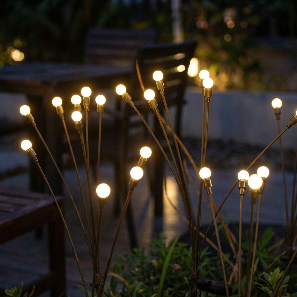 Dansende Solar Tuinlampen- Sfeervol Warm Licht