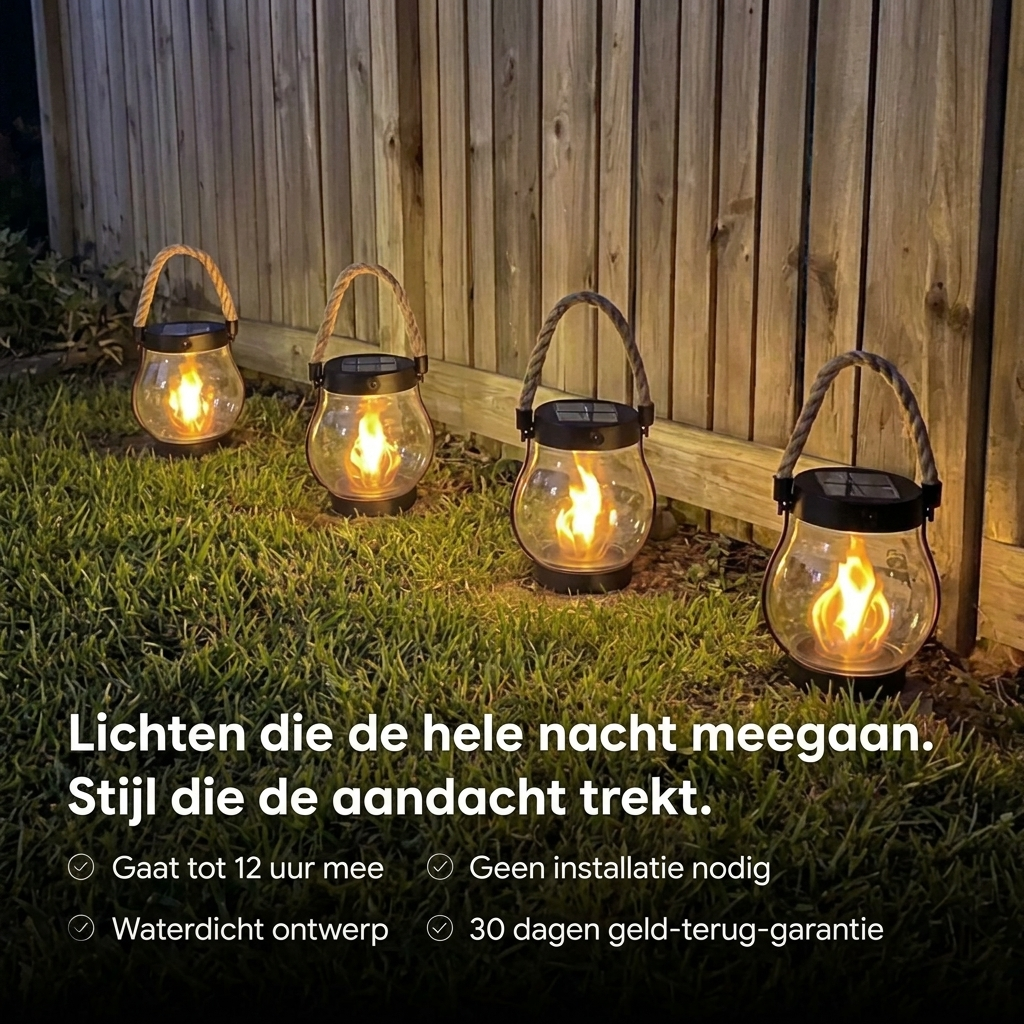 Vintage Tuinlantaarn. Sfeervol & Draadloos Licht
