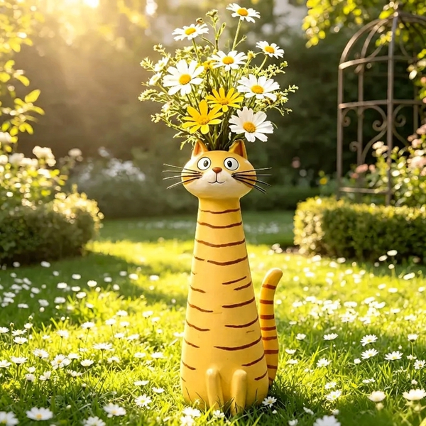 Grappige Kat Bloempot