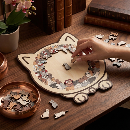 Kleurrijke Kattenpuzzel