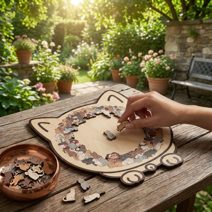 Kleurrijke Kattenpuzzel