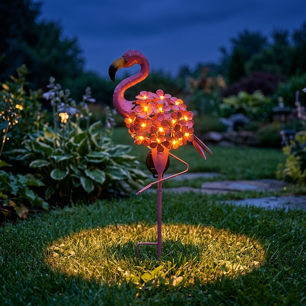 Zonnige Flamingo Tuinverlichting