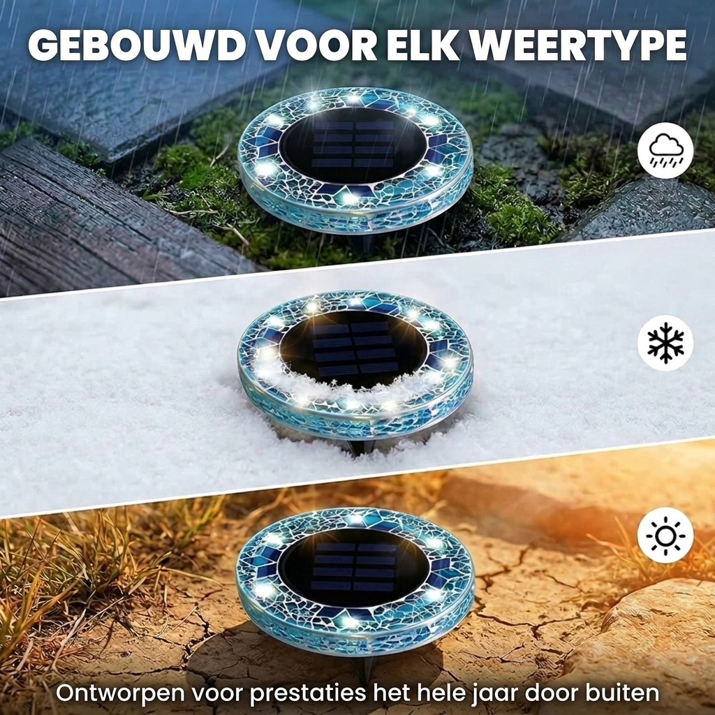 Luxe Mozaïek Solar Tuinlampen