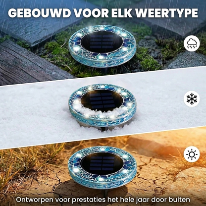 Luxe Mozaïek Solar Tuinlampen