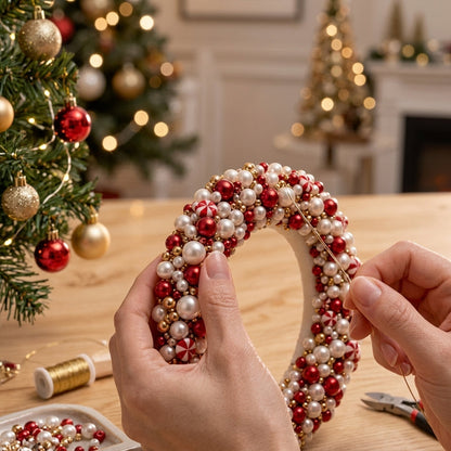 DIY Fonkelende Kerstkrans Set