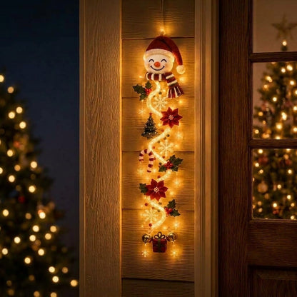De Lichtgevende Kerstdeurhanger