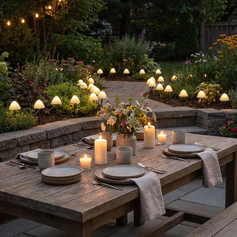 Sfeervolle Paddenstoellampen voor je Tuin