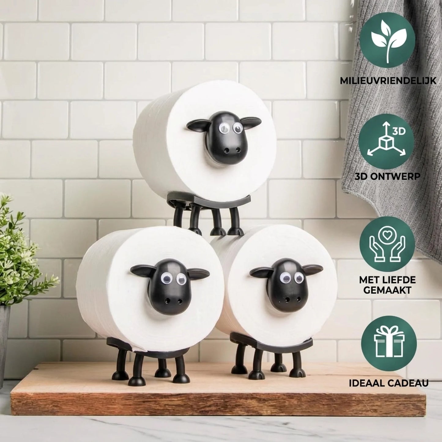 Schattige Schaap Toiletrolhouder™ | Geef Je Badkamer Karakter